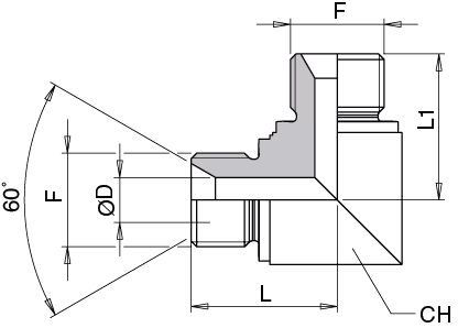 Schema Grafico UNIONE GOMITO 90° AERTUBI S.r.l.