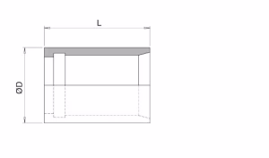 Schema Grafico BOCCOLA PER TUBO PTFE AERTUBI S.r.l.