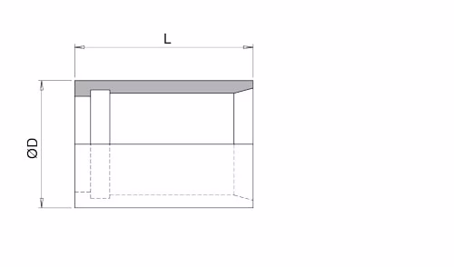 Schema Grafico BOCCOLA PER TUBO PTFE AERTUBI S.r.l.