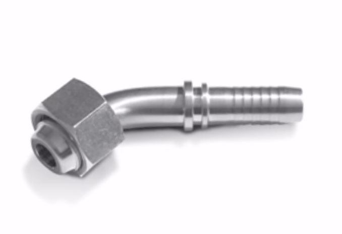 FEMMINA CURVA 45° CONO 24°/60° – DIN 3868 FILETTO Métrico AERTUBI S.r.l.